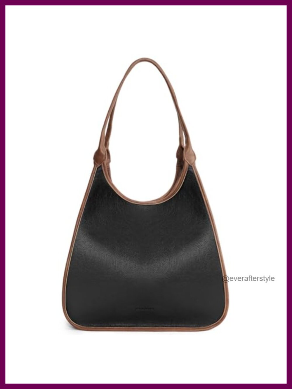 PU Leather Tote Bag Hobo Slouch Shoulder Purse Top Handle Satchel